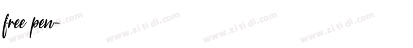 free pen字体转换